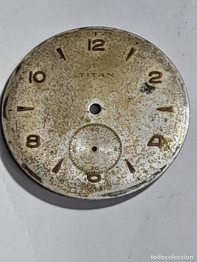 Pi&egrave;ces de rechange de montres et horloges: Ut - 476 - esfera ant&iacute;gua-3fotos y medidas (cd-24X7J)