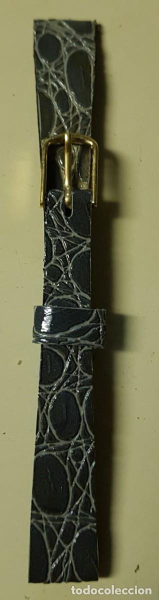 Spare Parts for Watches: Correa o pulsera de Cuero Gris de 12 mm. (NUEVA)