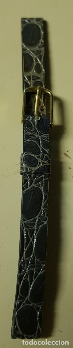 Spare Parts for Watches: Correa o pulsera de Cuero Gris de 8 mm. (NUEVA)