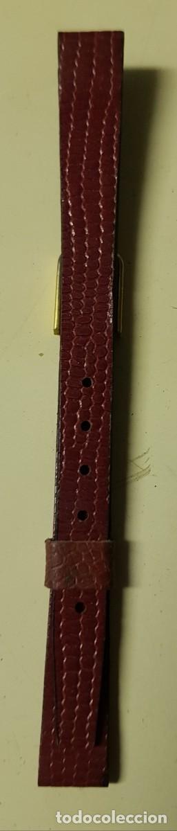 Spare Parts for Watches: Correa o pulsera de Cuero Roja de 10 mm. (NUEVA)