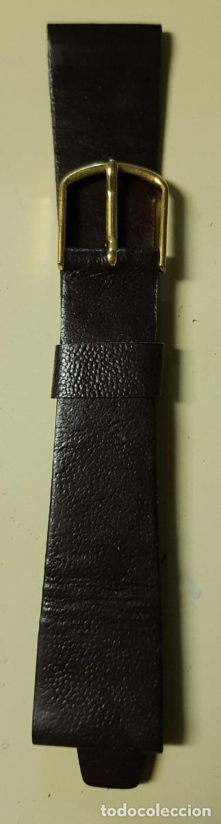 Spare Parts for Watches: Correa o pulsera de cuero legitimo Marr&oacute;n de 18mm. (NUEVA)