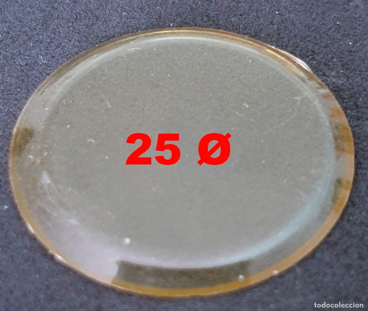 Ersatzteile f&uuml;r Uhren: CRISTAL DE RELOJ EN DIAMETRO 25 - Plexiglas - X