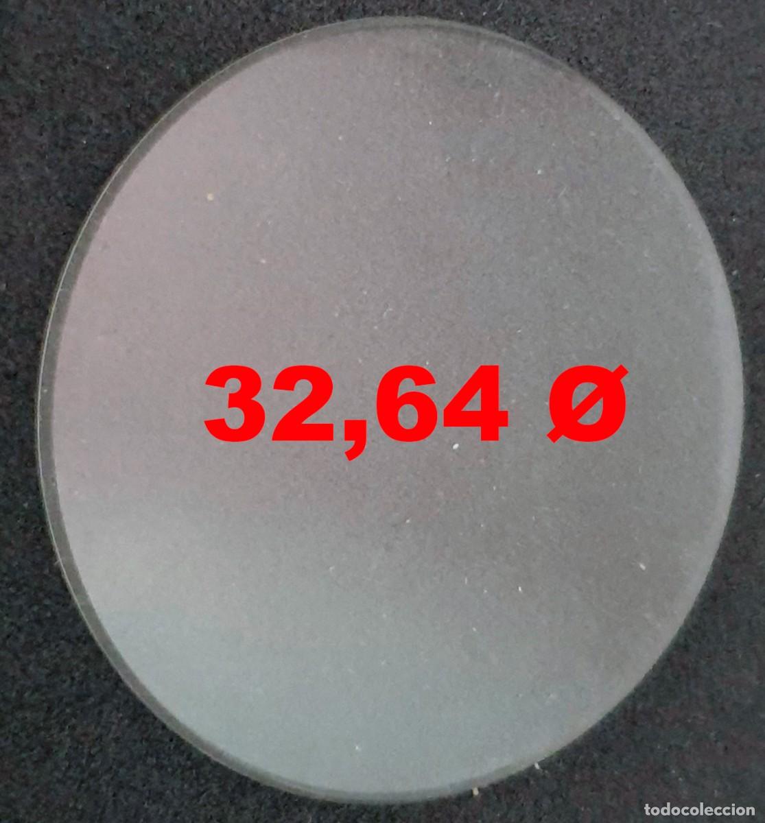 Ersatzteile f&uuml;r Uhren: CRISTAL DE RELOJ EN DIAMETRO 32,64 - Plexiglas - X