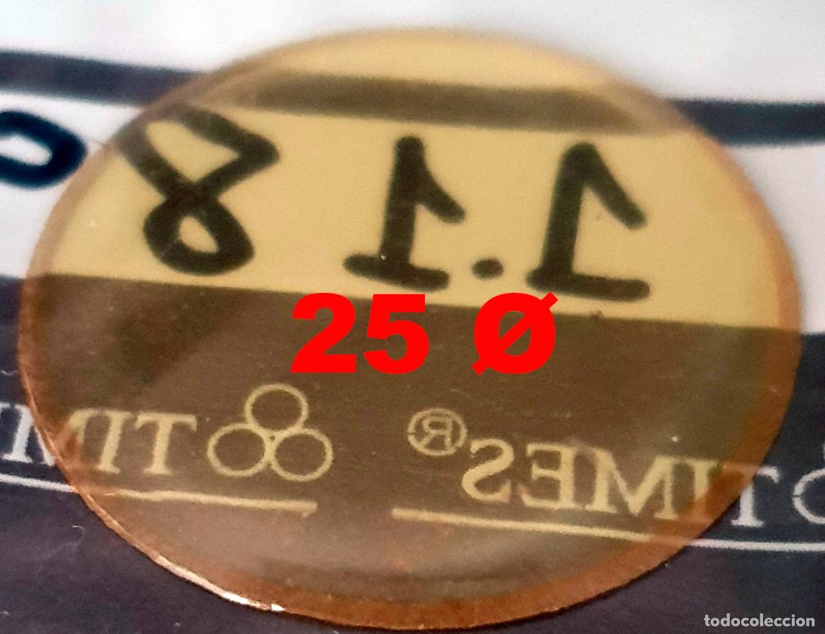 Spare Parts for Watches: CRISTAL DE RELOJ EN DIAMETRO 250 - Plexiglas AMARILLO - X