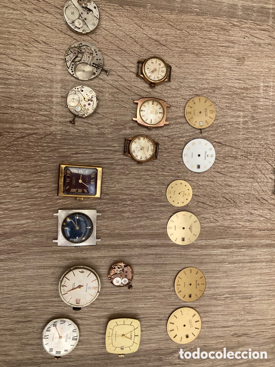 Pe&ccedil;as de reposi&ccedil;&atilde;o de rel&oacute;gios: calibres reloj lote y esferas y relojes