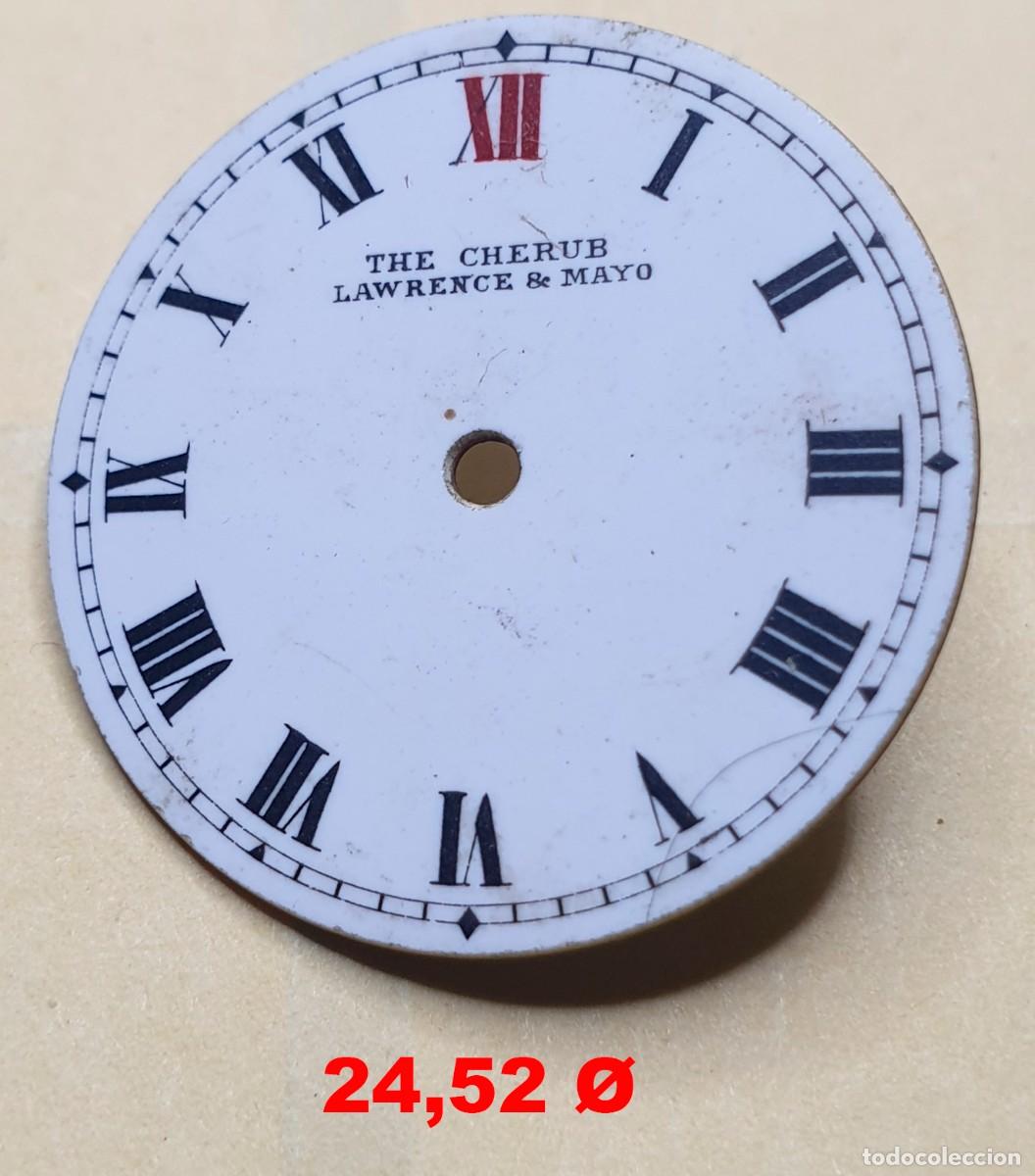 Spare Parts for Watches: ESFERA EN PORCELANA DE RELOJ THE CHERUS - VER LAS MEDIDAS EN LAS FOTOS - FOTO REAL AMPLIADA - X