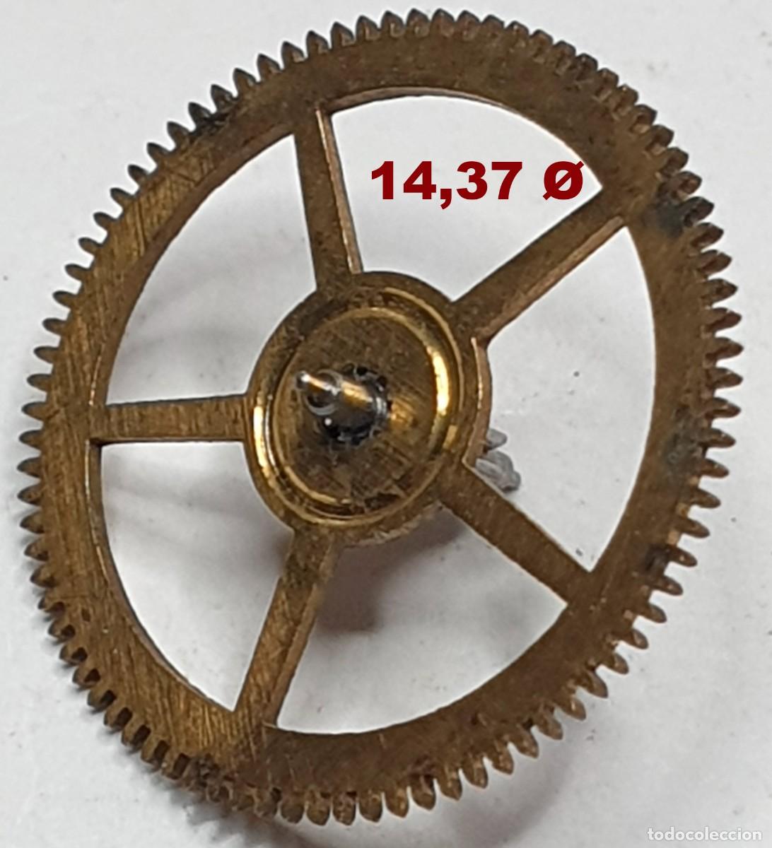 Spare Parts for Watches: RUEDA DENTADA DE RELOJ - 14,37 DE DIAMETRO - FOTO REAL AMPLIADA - X