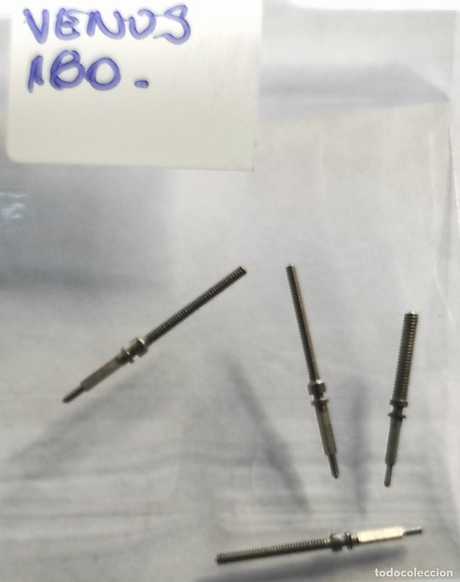 Pi&egrave;ces de rechange de montres et horloges: VENUS - TIJES CALIBRE 180 - 3 UNIDADES (MAS UNO DESCONOCIDO)