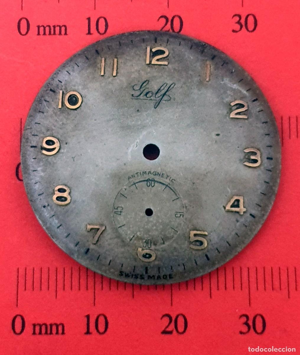 Spare Parts for Watches: ESFERA - DIAL RELOJ GOLF - MEDIDAS : VER FOTOS - X