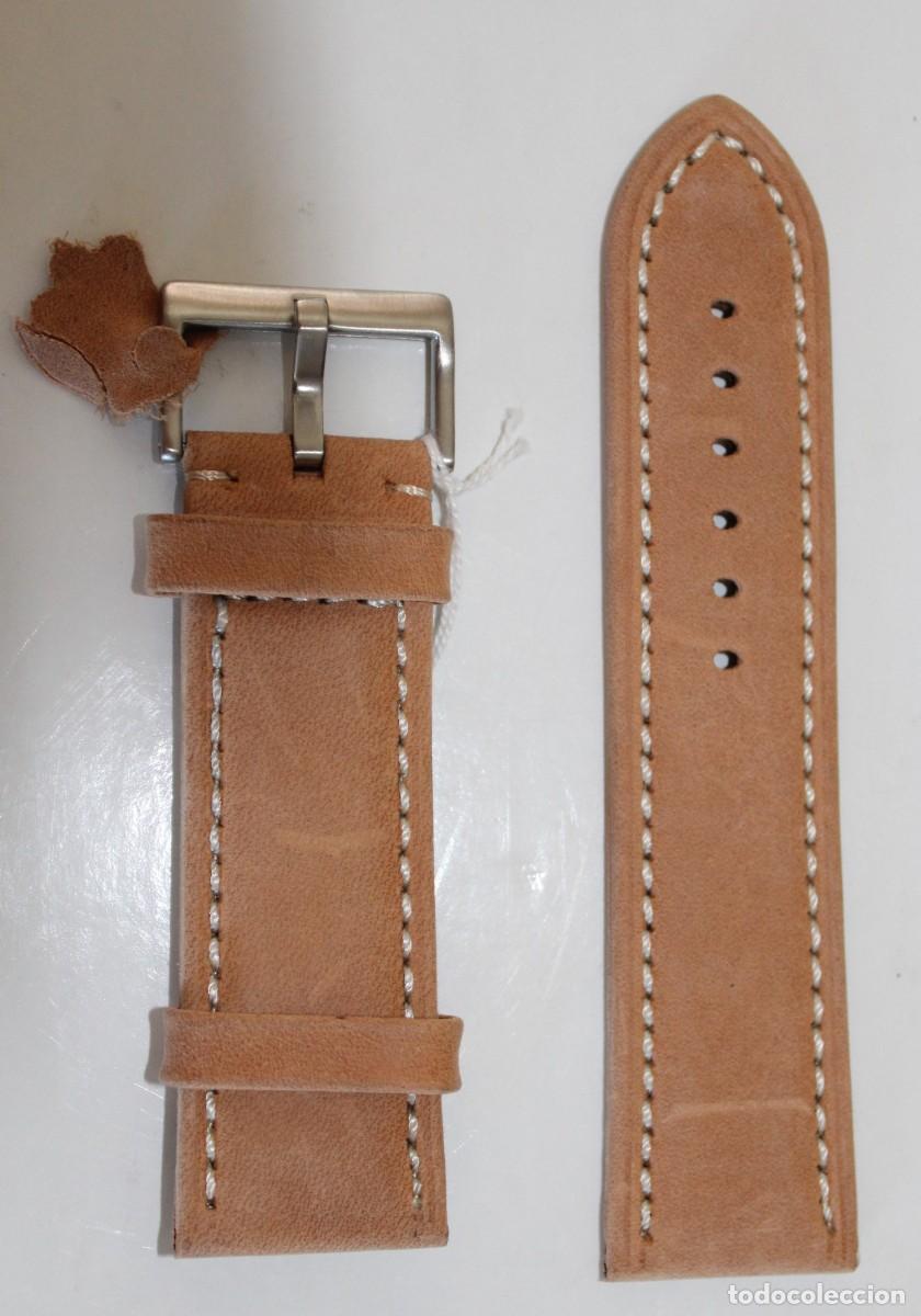 Pi&egrave;ces de rechange de montres et horloges: CORREA DE PIEL DE VACUNO &rdquo; DYLOY &rdquo; SUPERIOR. 26 mm. PARA RELOJ DE PULSERA