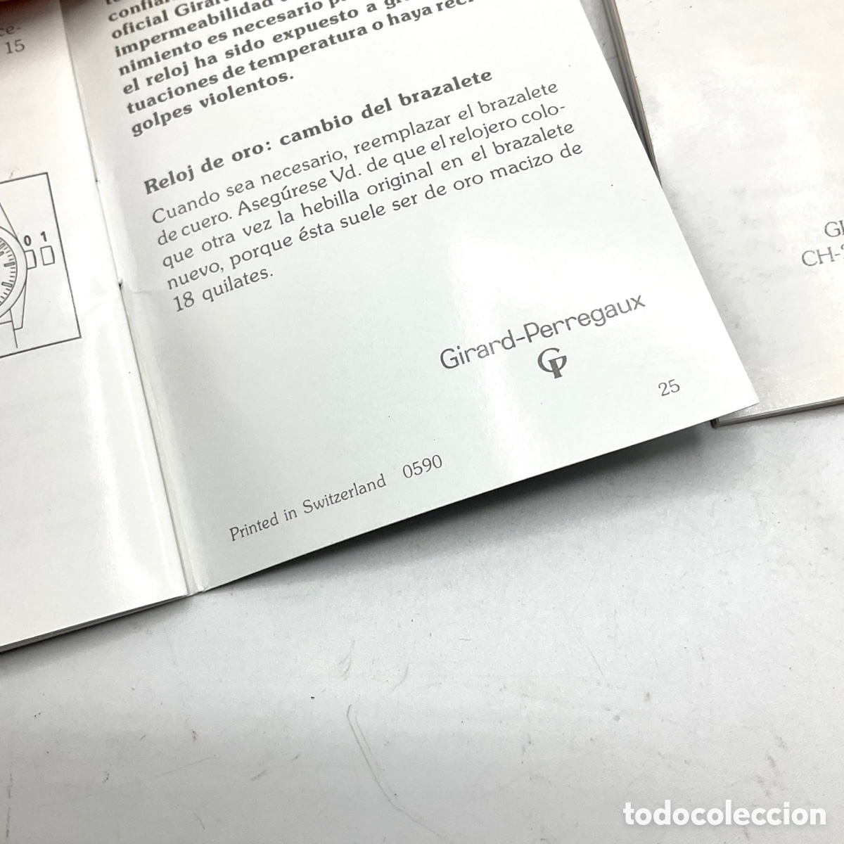 Recambios de relojes: GIRARD-PERREGAUX documentos de reloj &ldquo;&rdquo; - Foto 3