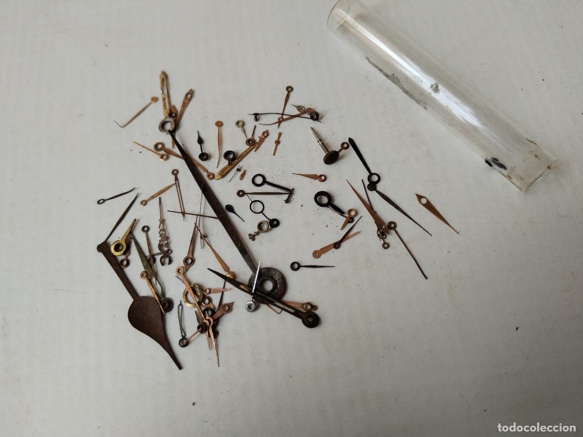 Pi&egrave;ces de rechange de montres et horloges: GRAN LOTE DE AGUJAS PARA RELOJES DE PULSERA