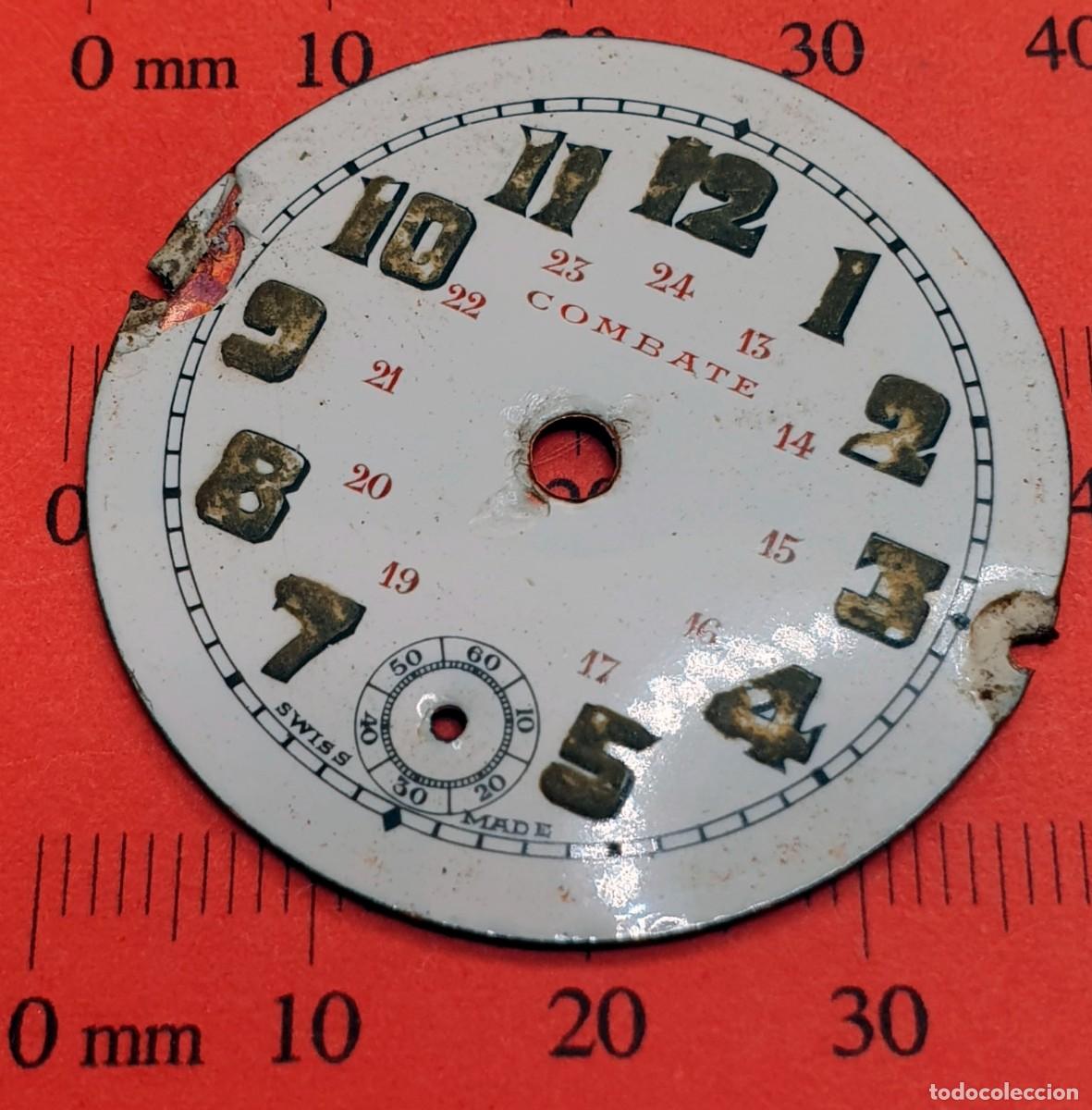 Ricambi di orologi: DIAL CIRCULAR EN PORCELANA DE RELOJ COMBATE- VER LAS MEDIDAS EN LA FOTOS - X