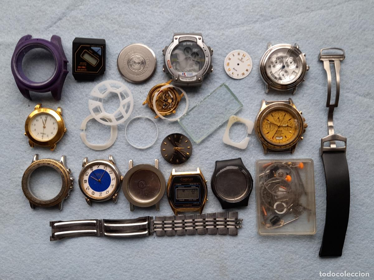 Ersatzteile f&uuml;r Uhren: Lote de Relojes de Cuarzo y Piezas Variadas.