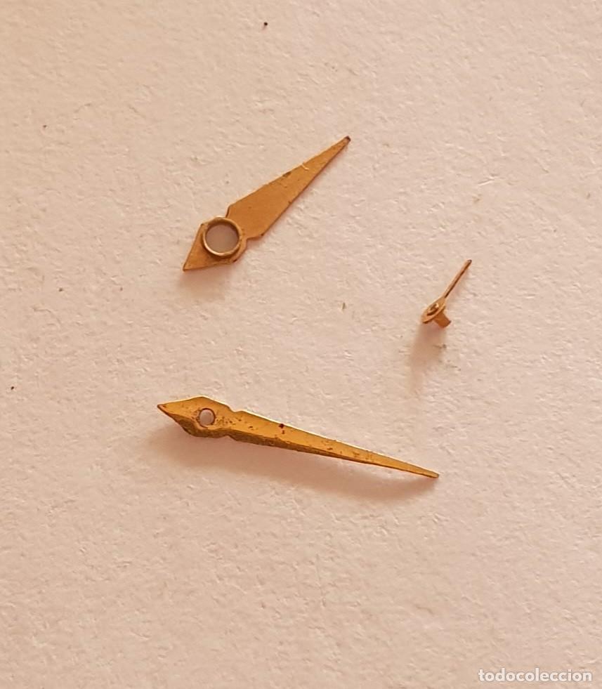 Pi&egrave;ces de rechange de montres et horloges: JUEGO AGUJAS Y SEGUNDERO reloj FHF 63