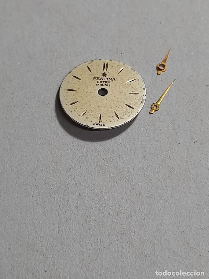 Pi&egrave;ces de rechange de montres et horloges: AS - 1012 - ESFERA ORIGEN Y AGUJAS+MEDIDAS**patas bien**