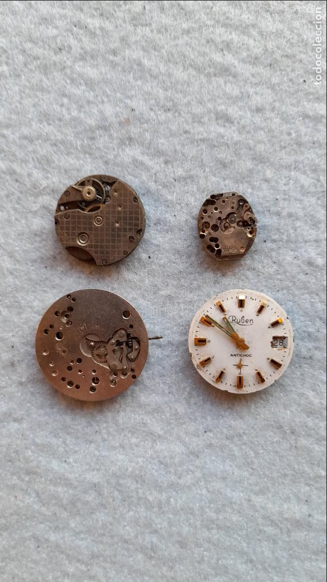 Recambios de relojes: Lote de 4 M&aacute;quinas para Relojes Cl&aacute;sicos.