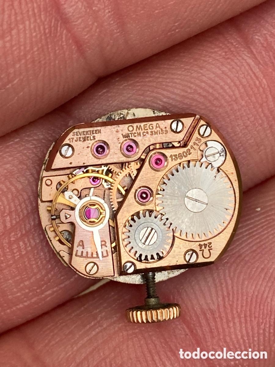 Recambios de relojes: Calibre reloj omega ref 245 completo - Foto 4