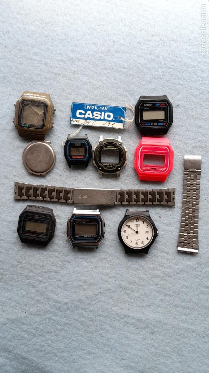 Recambios de relojes: Casio. Lote de Relojes + Piezas. - Foto 1