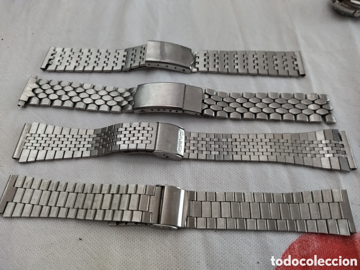 Ersatzteile f&uuml;r Uhren: lote de cuatro armis de acero