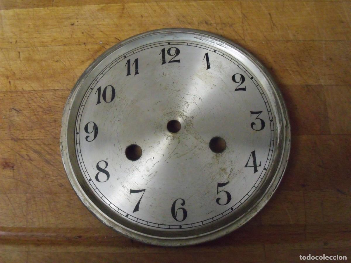 Ricambi di orologi: antigua esfera en metal para reloj pared-lote 610