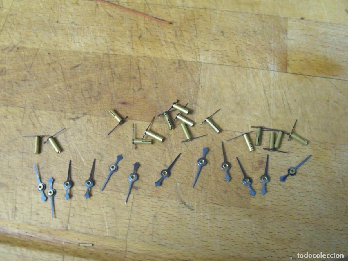 Pe&ccedil;as de reposi&ccedil;&atilde;o de rel&oacute;gios: 27 agujas segundero de 22 y 15 mm largo-lote 610