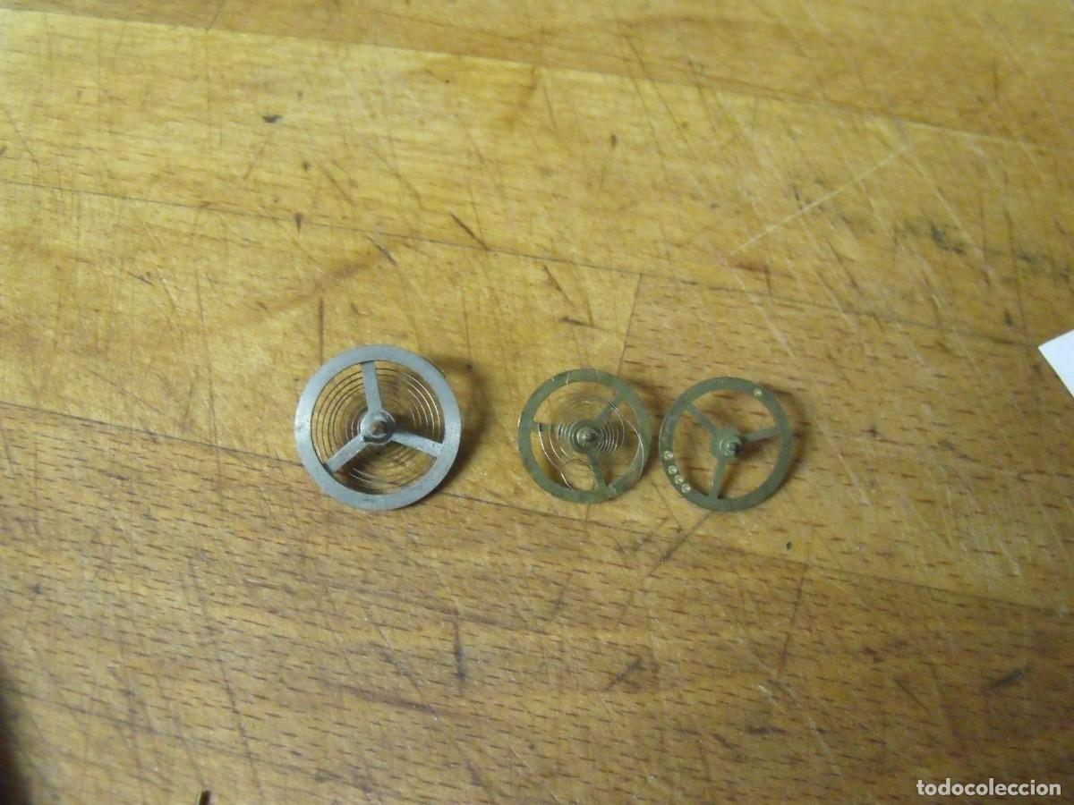 Pe&ccedil;as de reposi&ccedil;&atilde;o de rel&oacute;gios: 3 volantes para relojes mecanicos-lote 610