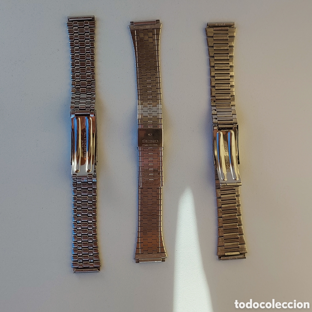 Recambios de relojes: Lote 3 Correas Seiko - Foto 2
