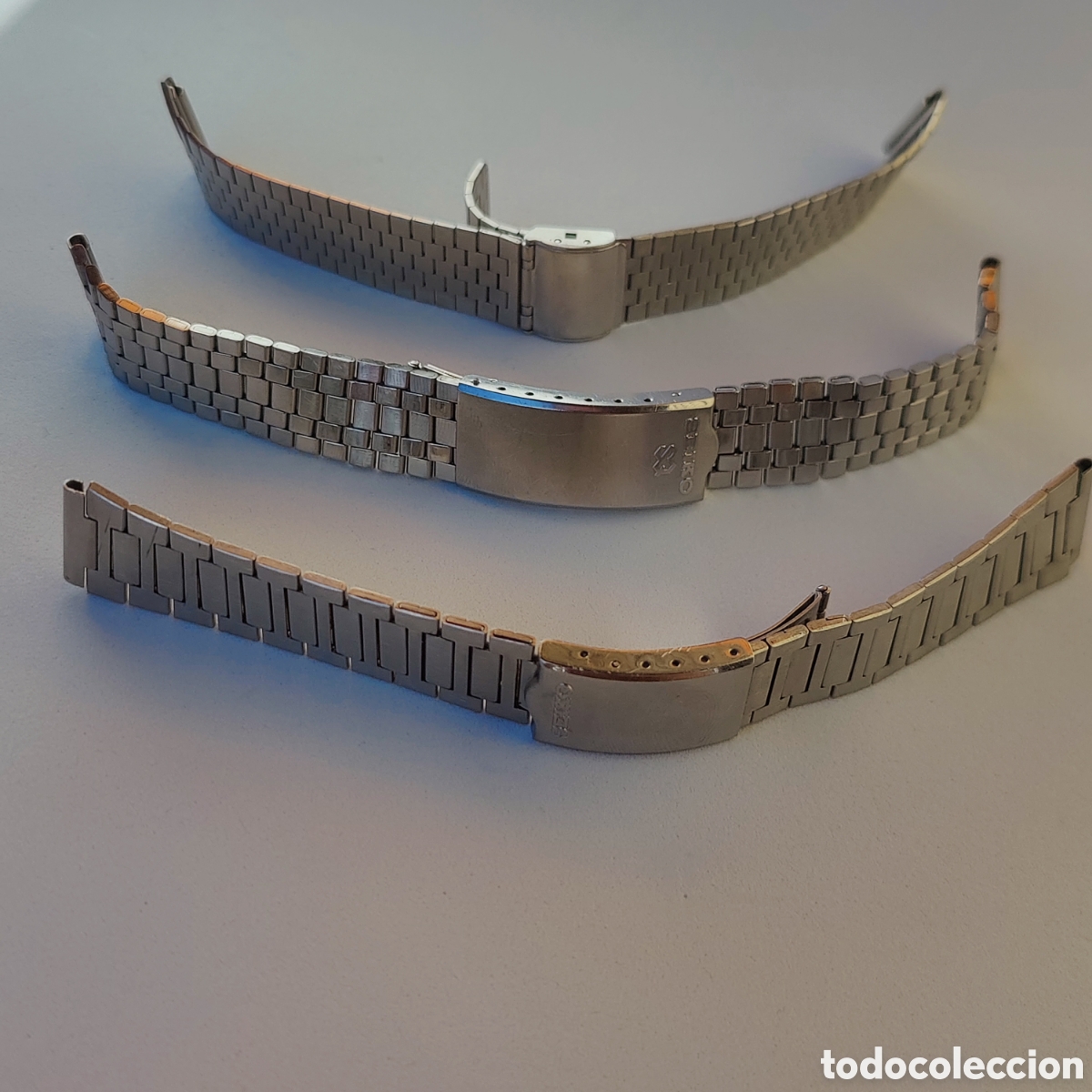 Recambios de relojes: Lote 3 Correas Seiko - Foto 3
