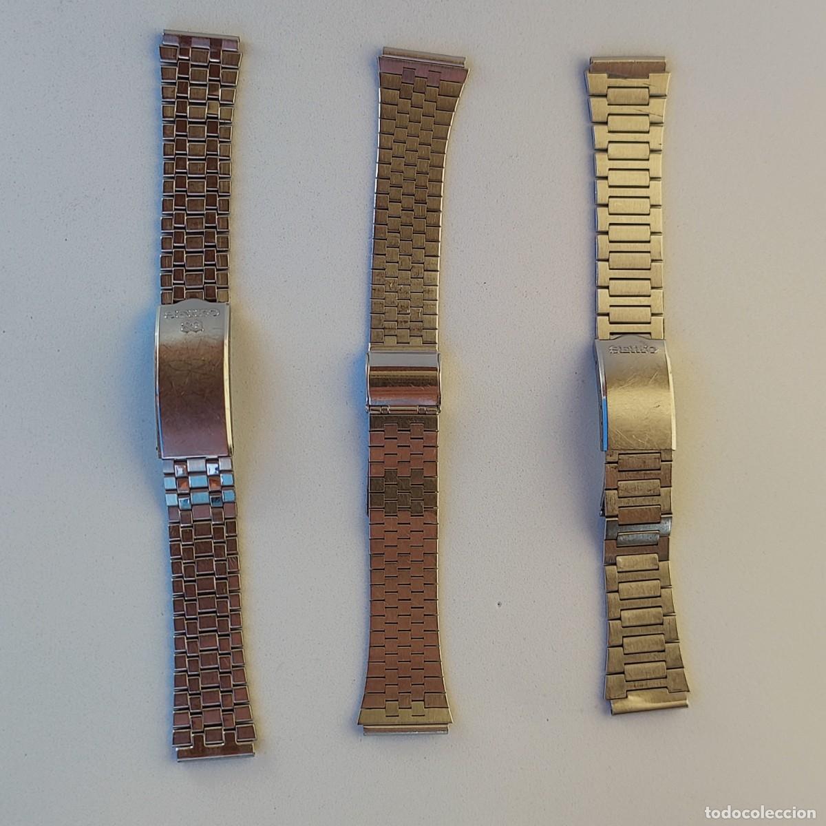 Recambios de relojes: Lote 3 Correas Seiko - Foto 1