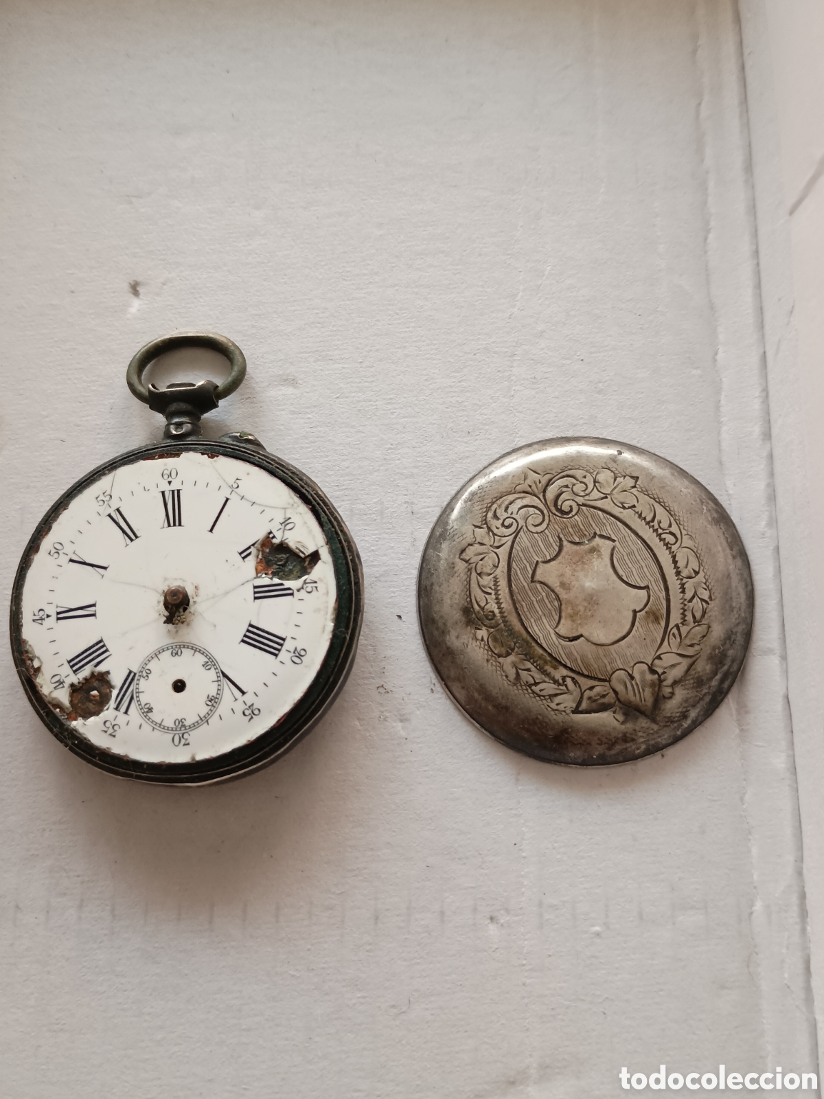 Recambios de relojes: Reloj plata 800 sellado - Foto 3