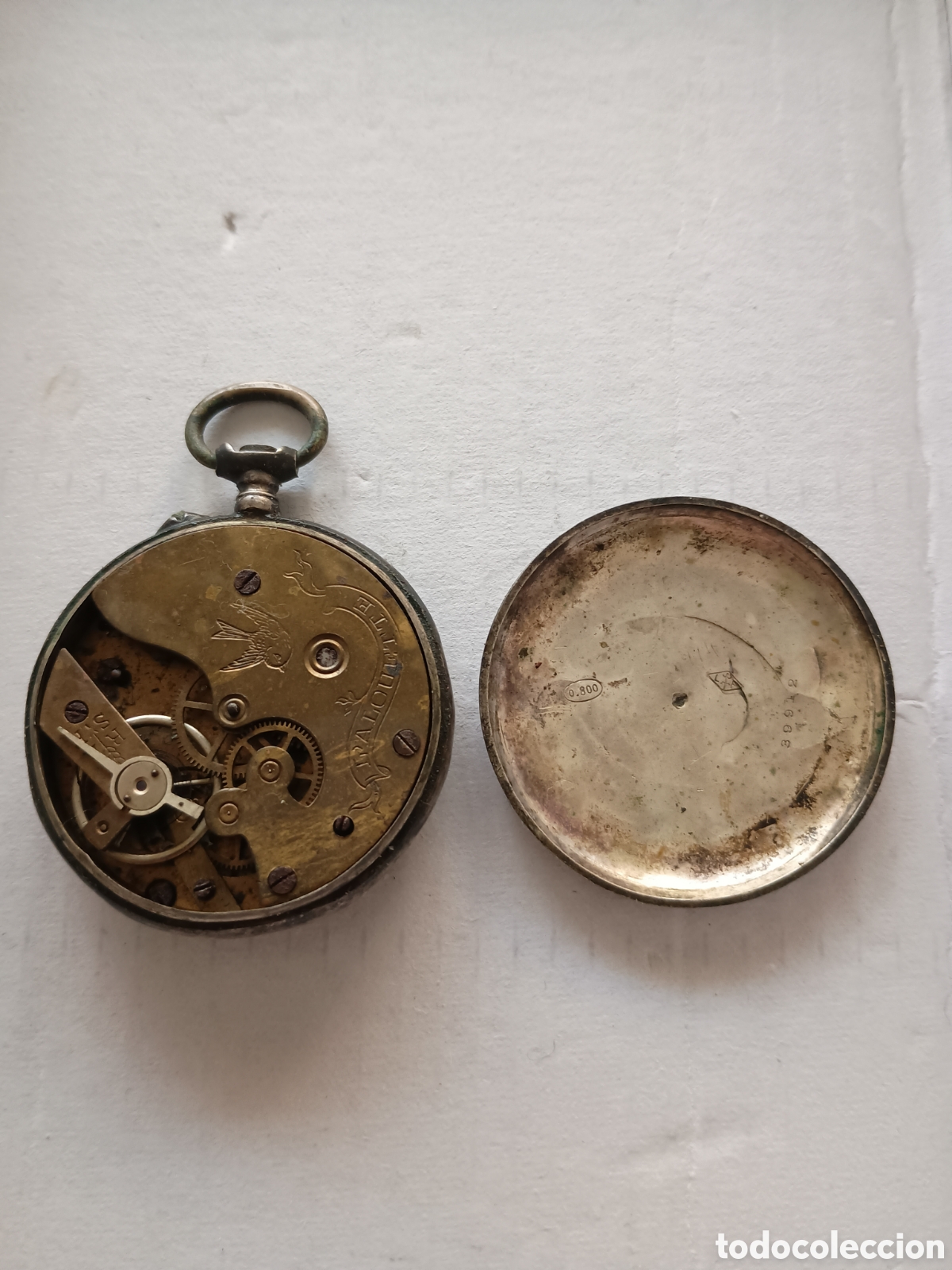Recambios de relojes: Reloj plata 800 sellado - Foto 1