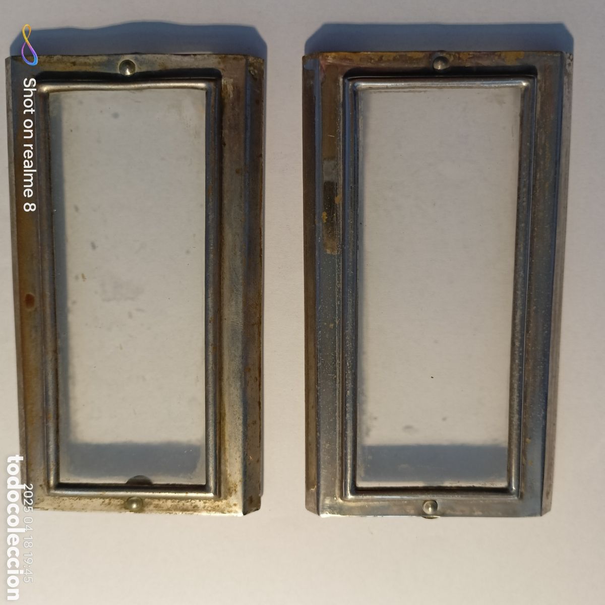 Pe&ccedil;as de reposi&ccedil;&atilde;o de rel&oacute;gios: PIEZAS RELOJ DESPERTADOR CARRUAJE-PARTES LATERALES CON CRISTAL-