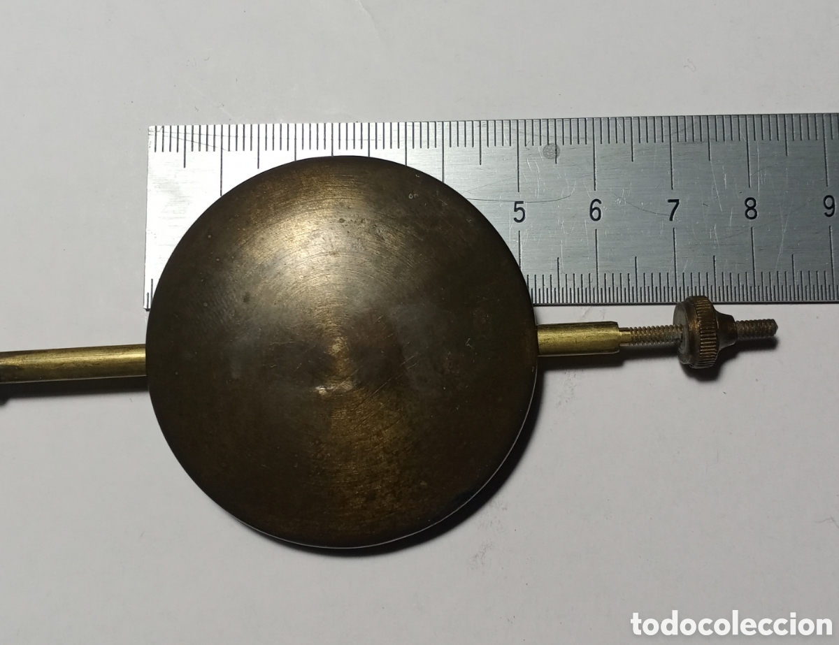 Recambios de relojes: ANTIGUO P&Eacute;NDULO PARA RELOJ - Foto 3