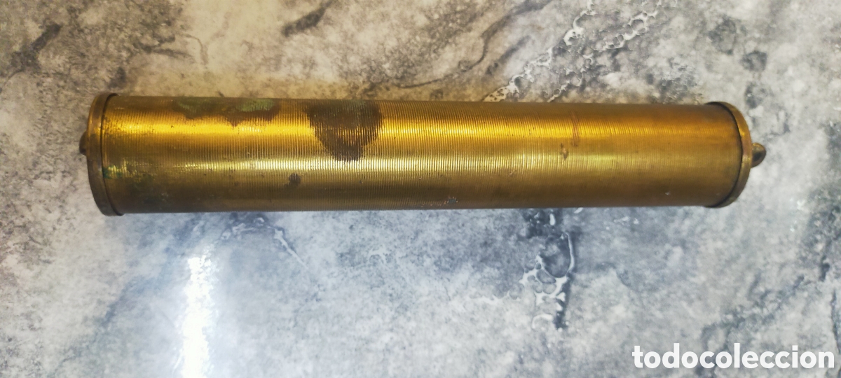 Recambios de relojes: P&eacute;ndulo antiguo reloj bronce - Foto 3