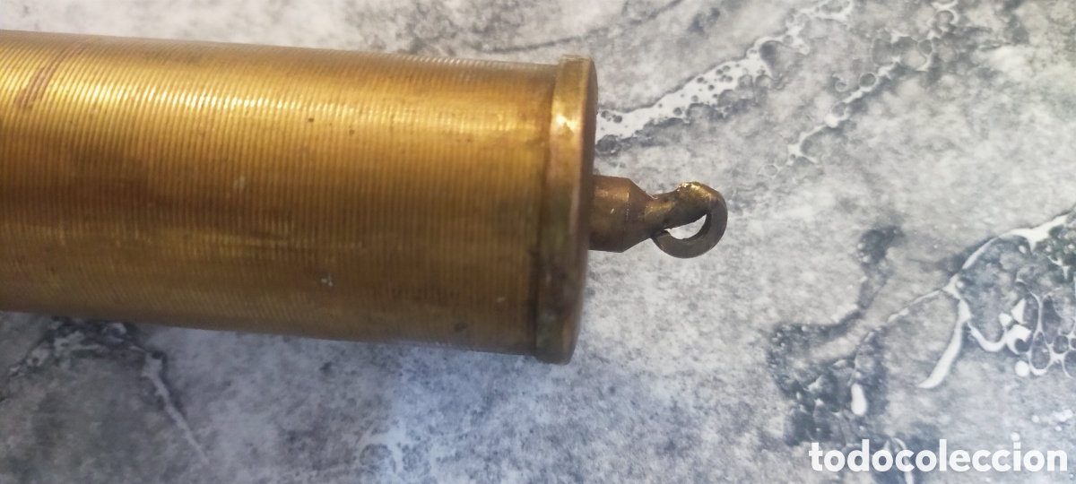 Recambios de relojes: P&eacute;ndulo antiguo reloj bronce - Foto 4