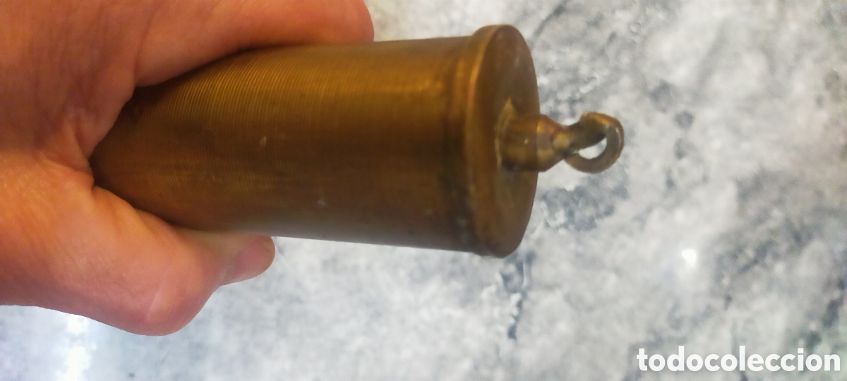 Recambios de relojes: P&eacute;ndulo antiguo reloj bronce - Foto 5