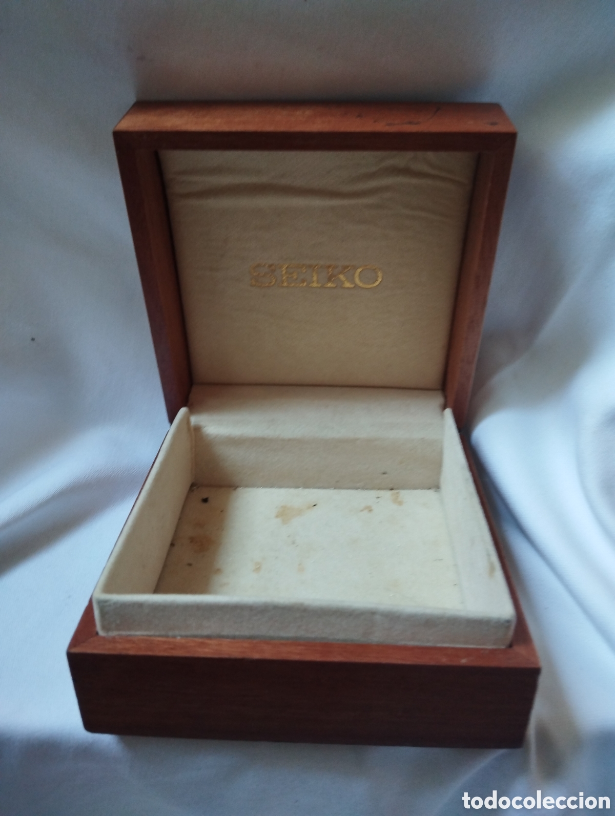 Recambios de relojes: Caja de madera Reloj Seiko - Foto 2