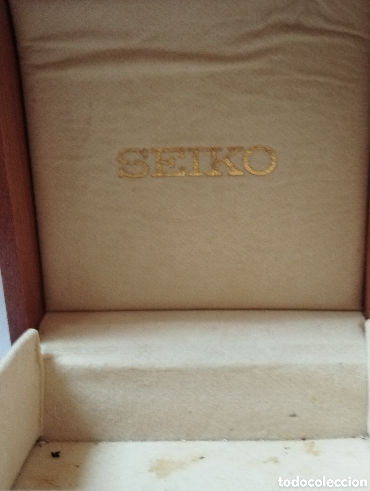 Recambios de relojes: Caja de madera Reloj Seiko - Foto 3