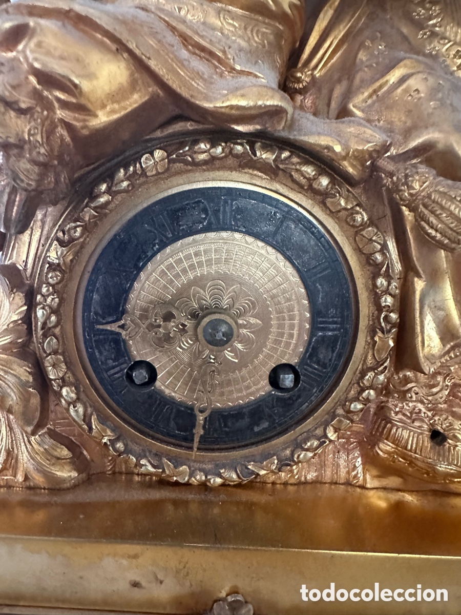 Recambios de relojes: Reloj de bronce sobremesa - Foto 5