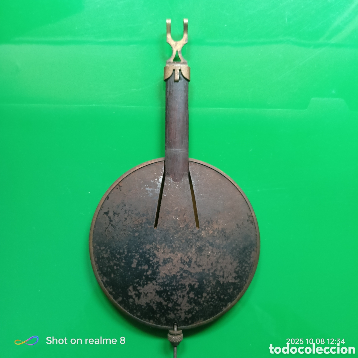 Recambios de relojes: PENDULO ANTIGUO PARA RELOJ DE PARED. - Foto 2