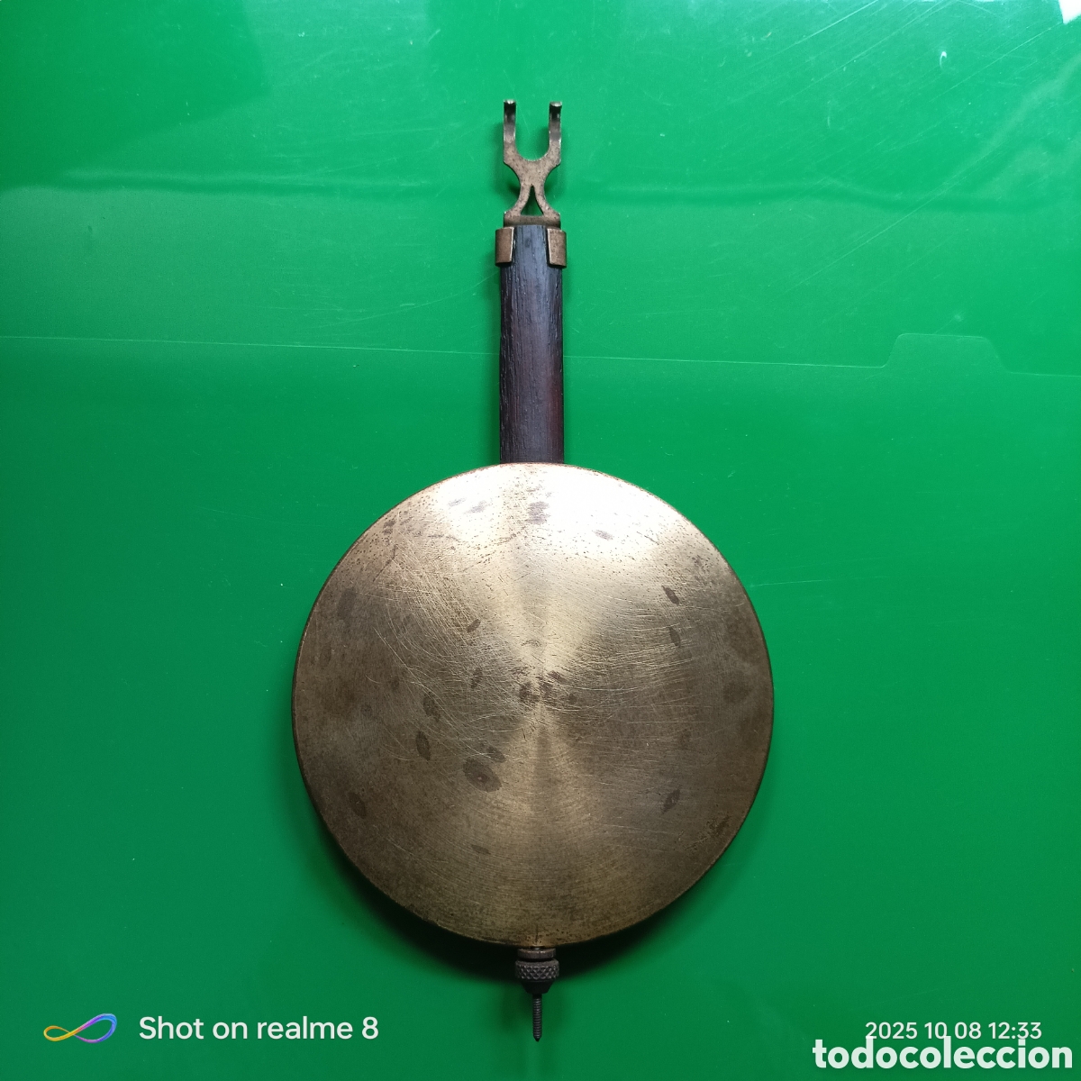 Recambios de relojes: PENDULO ANTIGUO PARA RELOJ DE PARED. - Foto 1