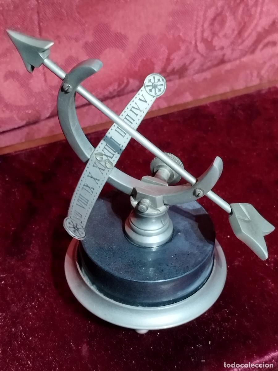 Recambios de relojes: RELOJ SOL. ESFERA ARMILAR DE METAL PARA SOBREMESA