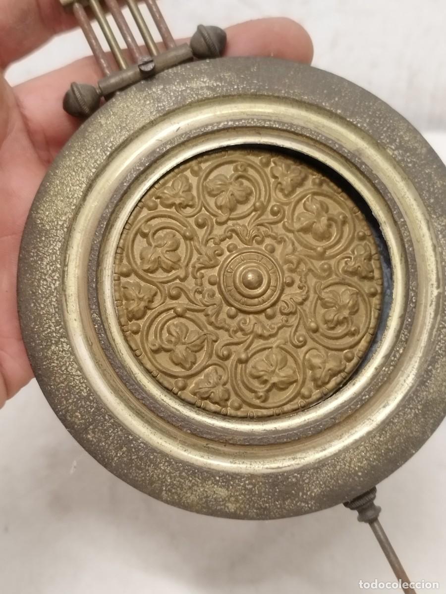 Recambios de relojes: Antiguo gran p&eacute;ndulo de reloj modernista. - Foto 2