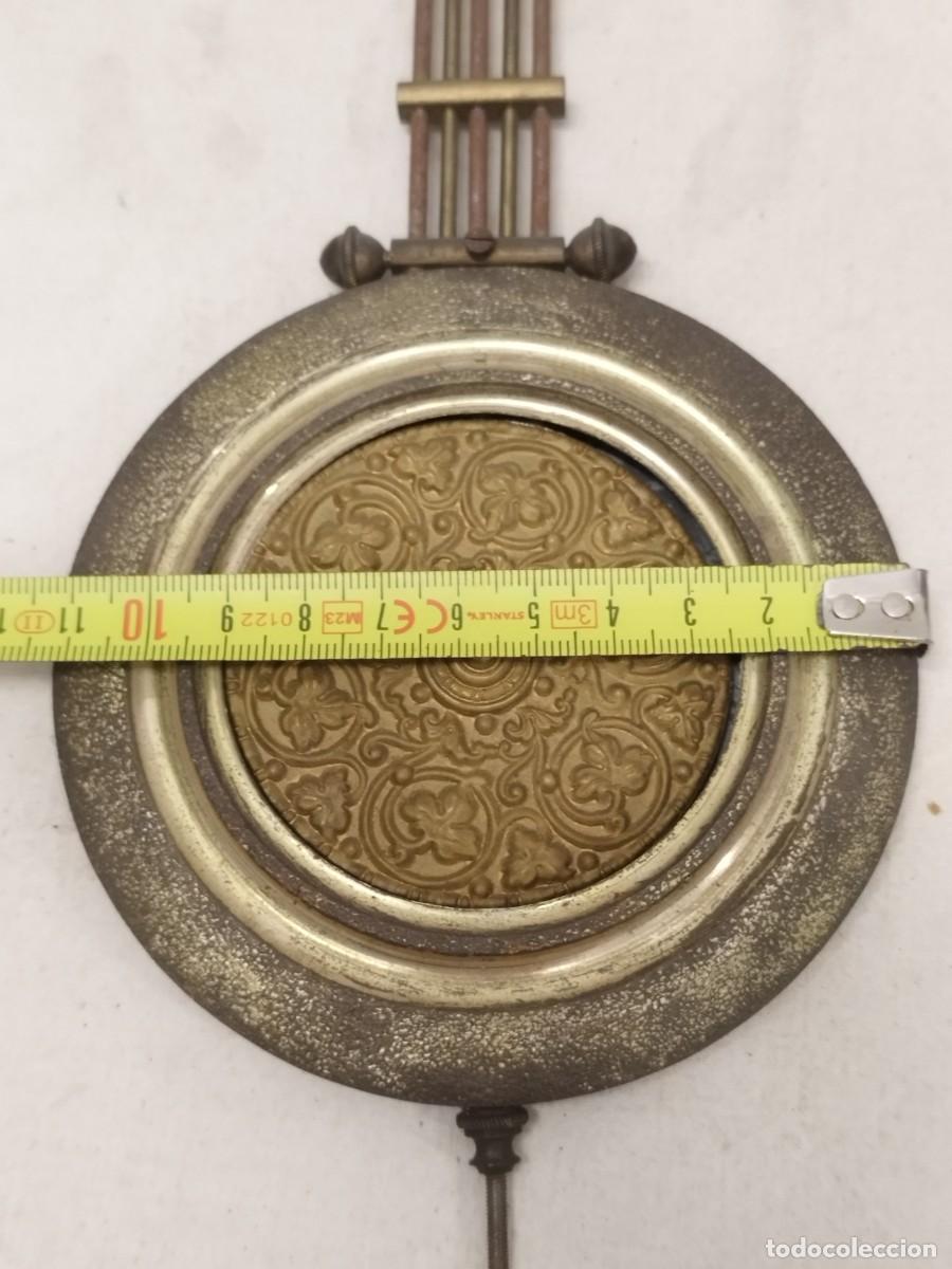 Recambios de relojes: Antiguo gran p&eacute;ndulo de reloj modernista. - Foto 10