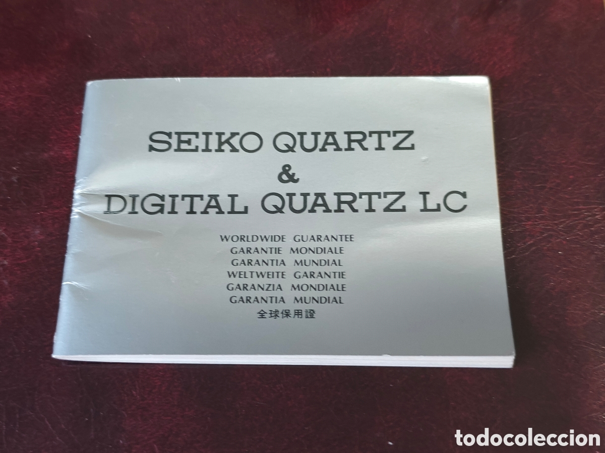 Ersatzteile f&uuml;r Uhren: Libro de garant&iacute;a Seiko mod 707