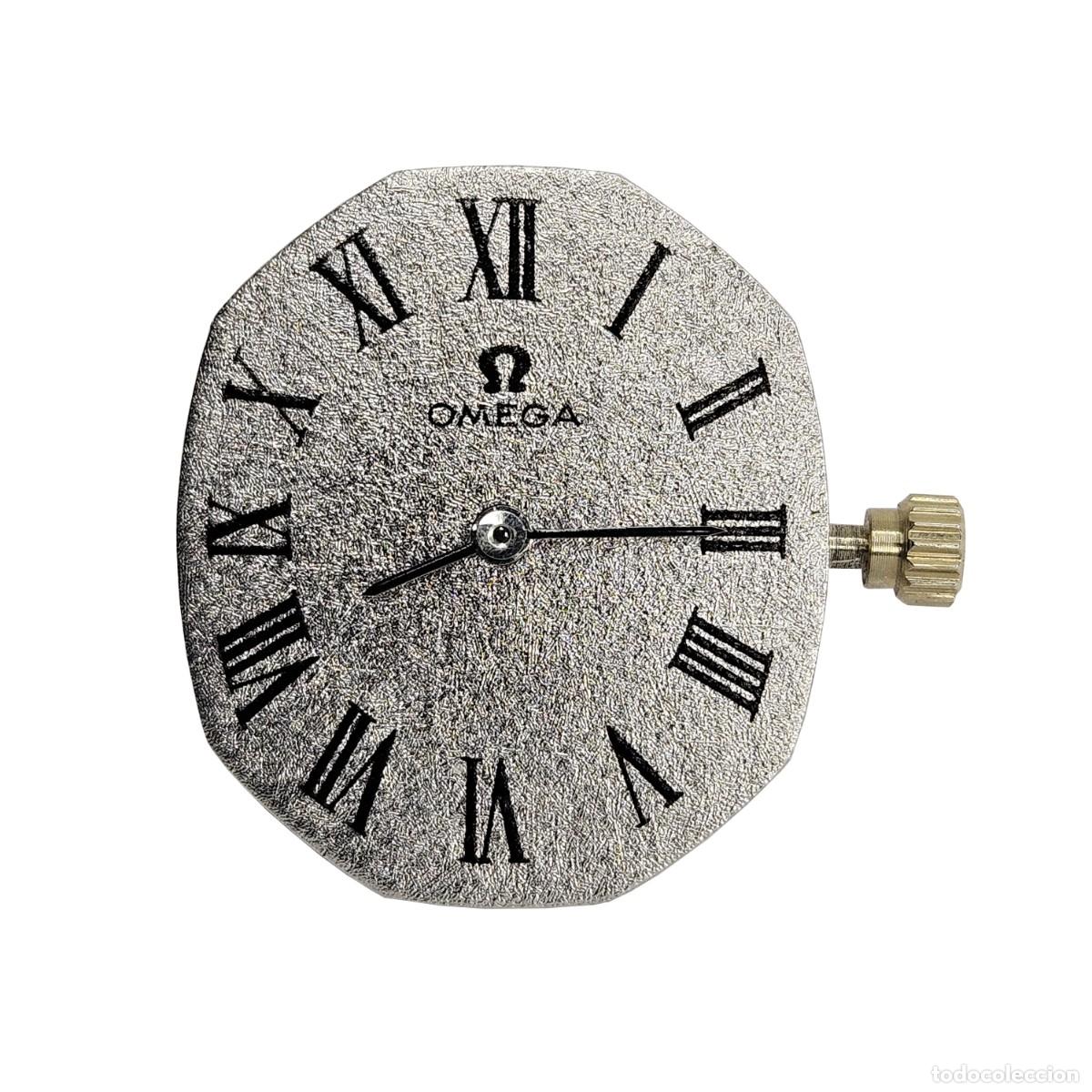 Recambios de relojes: MAQUINARIA RELOJ OMEGA 620 &Omega; 1-CALIBRE-SWISS-ESFERA TEXTURIZADA-AGUJAS-TIJA-CORONA-A&Ntilde;OS 60-17 JEWELS