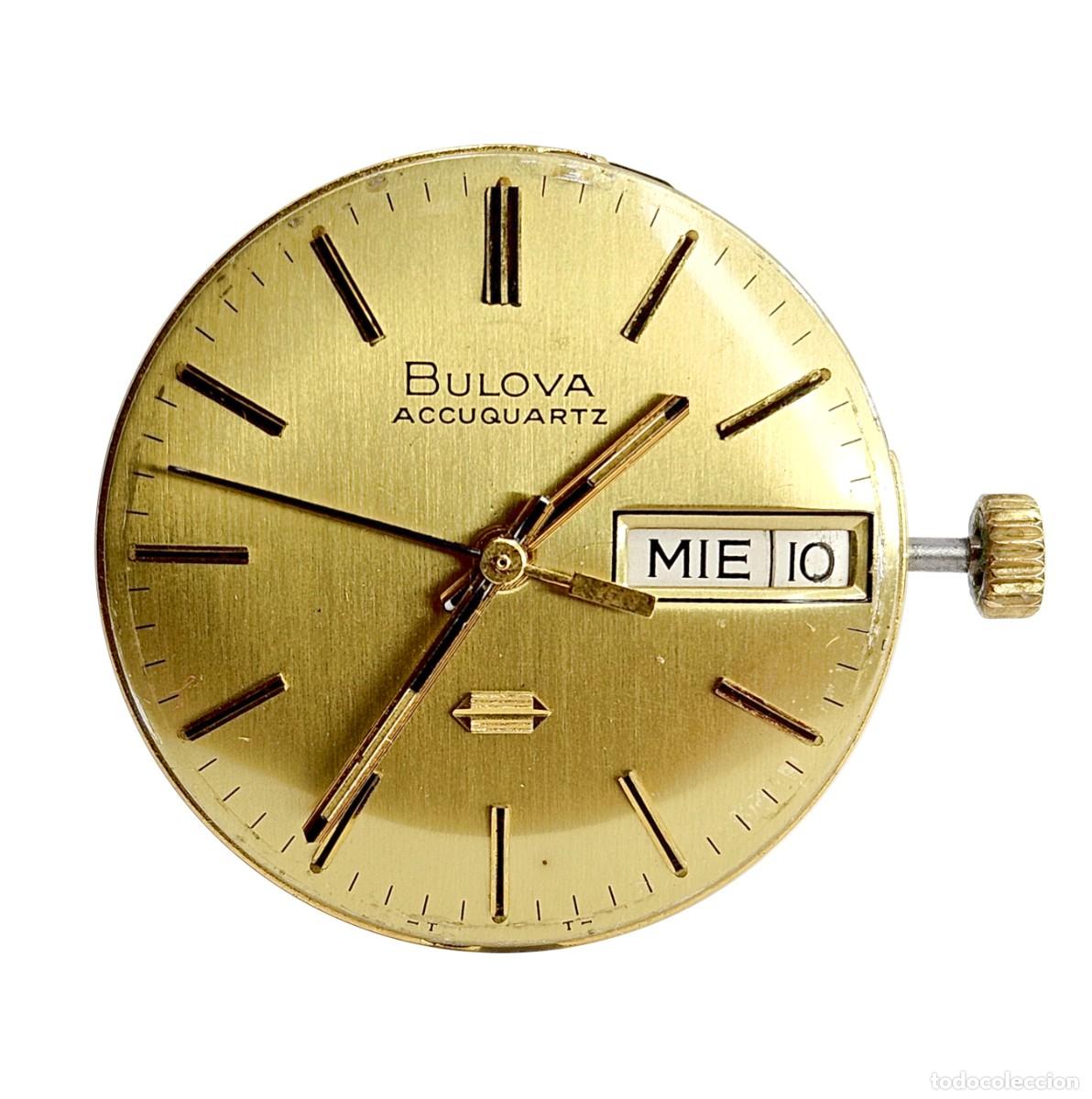 Ricambi di orologi: MAQUINARIA RELOJ BULOVA ACCUQUARTZ-CALIBRE 2242-CUARZO-ESFERA-CORONA-CALENDARIO-A&Ntilde;OS 70-HOMBRE