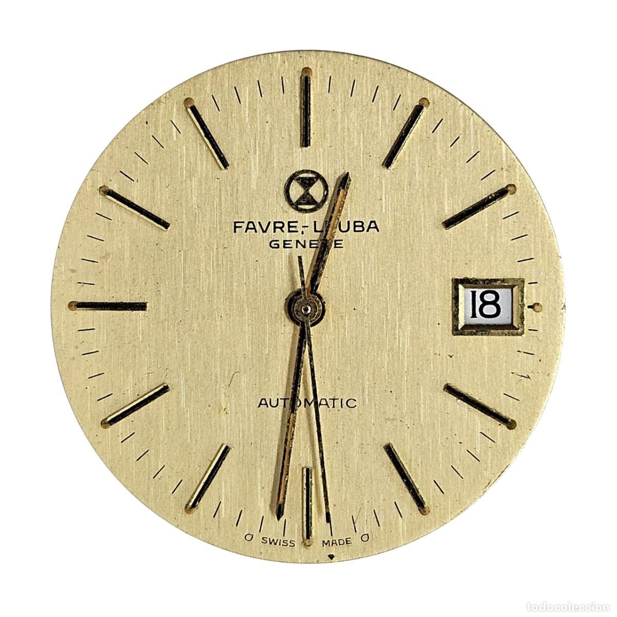 Ricambi di orologi: MAQUINARIA RELOJ FAVRE LEUBA GENEVE AUTOMATICO-CALIBRE ETA 2824-ESFERA-CALENDARIO-A&Ntilde;OS 70-HOMBRE