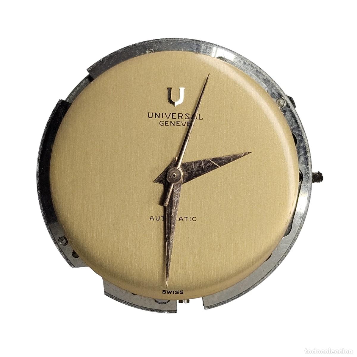 Ricambi di orologi: MAQUINARIA RELOJ UNIVERSAL GENEVE AUTOMATICO 256 B-SUPER-MICROTOR-CALIBRE-28 JEWELS-A&Ntilde;OS 60-HOMBRE